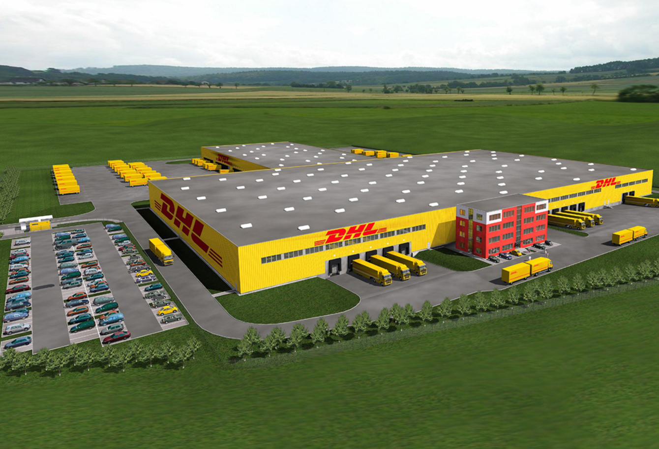 Erweiterung des Logistikzentrums DHL Paket bei INOTEC Kompetenzcenter für Elektrische Anlagen Sangerhausen GmbH in Sangerhausen